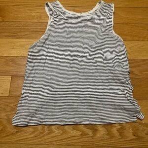 Zara Striped Sleeveless Top - Black and White